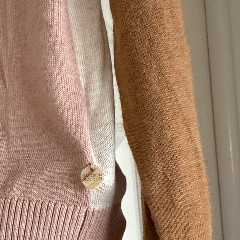 Scotch & Soda Pink and Brown Women's Sweater - Picture 4 of 5